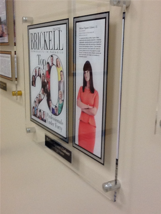New Cast Acrylic Plaques from In The News Inc.