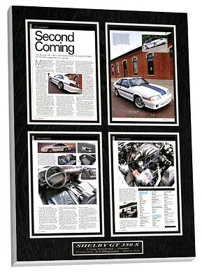 car magazine plaque, custom wall plaque, automotive plaque 
