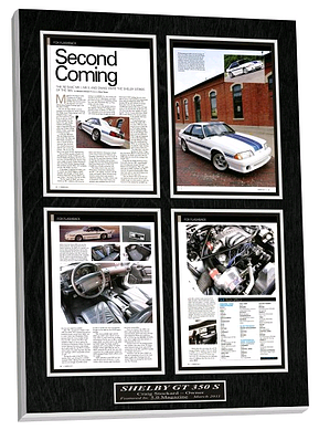 car magazine plaque, custom wall plaque, automotive plaque