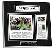 laminated plaques, printed articles display