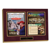 magazine article wall plaque 