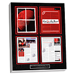 preserved magazine article custom plaque
