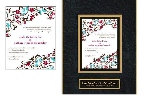 wedding invitations plaque~Before&After