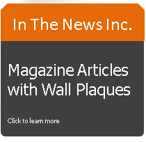 magazine plaques, preserve magazine articles, wall plaques