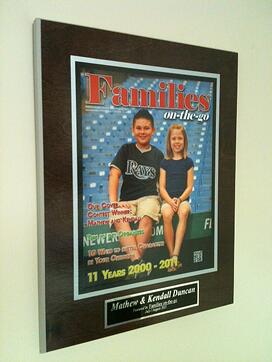 family plaque, create your own frame, newspaper plaque, magazine plaque