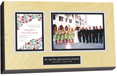 wedding invitation plaques, frame wedding invitations, preserve wedding invitations
