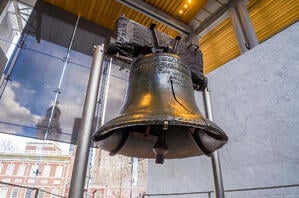 Marti grew up admiring relics of American history such as the Liberty Bell.